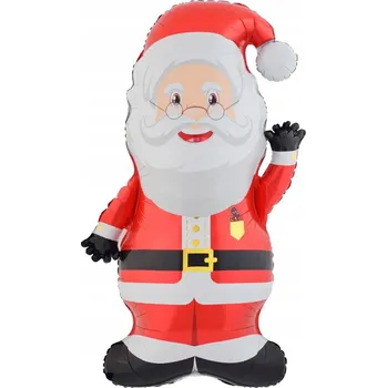 Vánoční dekorace Balón Mikuláš 145 cm Stojící Vánoční Dekorace XXL Svátky