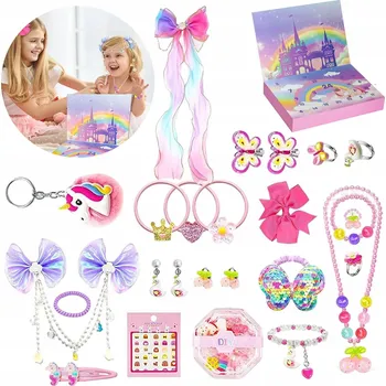 Kalendář ADVENTNÍ KALENDÁŘ SADA DÁREK PRO DÍVKU 24 KS NA VÁNOCE