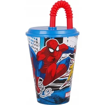 Hrnek se slámkou Stor Spiderman 430 ml