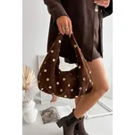 Boto Kožená semišová kabelka s zdobením Narisse Barva: Béžová 1, Velikost: ONE SIZE