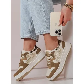 Dámské tenisky Dámské tenisky na platformě BEIMEI béžové