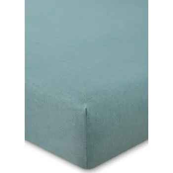 Prostěradlo Bavlněné prostěradlo s gumou Ralph Lauren OXFORD Evergreen 200 x 200 cm zelená barva 962724 07X