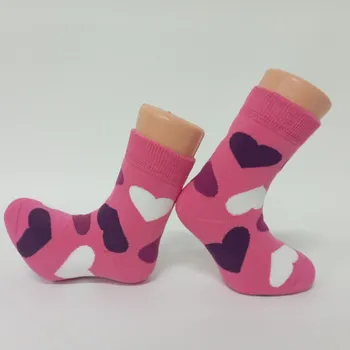 Dětské zimní termo ponožky TREPON SRDCE růžové se srdíčky velikosti ponožek: 19-21 ( EUR vel. 29-32)