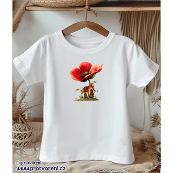 Chlapecké tričko Trička s potiskem Tričko s potiskem, dětské, KVĚTINOVÝ DOMEČEK 10, 1 ks zvolte VELIKOST trička ZDE:: 3/4 let Beagle