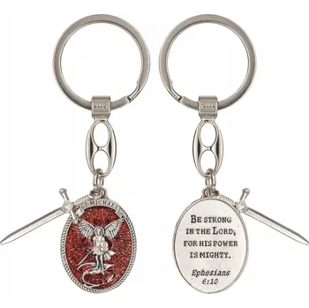 Přívěsek Na Klíče s vyobrazením Svatého Michaela. Meč