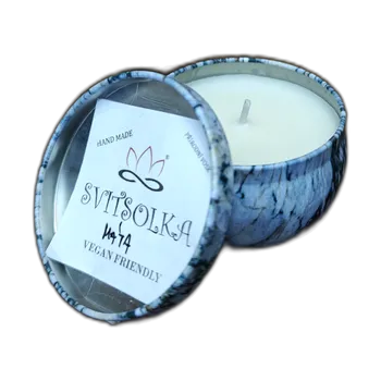 Svíčka Svitsolka Máta – ručně vyráběná svíčka v plechové dóze - Vůně...