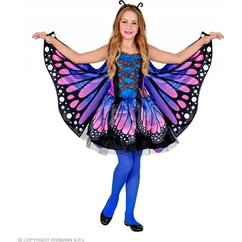 Karnevalový kostým KOSTÝM MOTÝLEK FIALOVÝ PRO DÍVKU MOTÝL 116