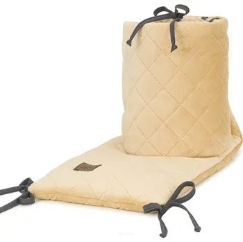 mantinel do postýlky Mantinel do postýlky Velvet 180x28cm - béžová hořčice