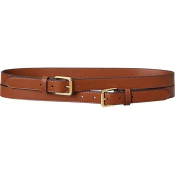 Opasek Kožený pásek Lauren Ralph Lauren dámský, černá barva, 412936524 88A, vel. XS