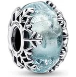 PANDORA Murano přívěsek Zimní modrá sněhová vločka