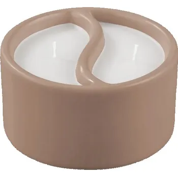 Svíčka Vonná svíčka santalové dřevo a ambra/bergamot Livarno 12,5x6,8 cm HNĚDÁ