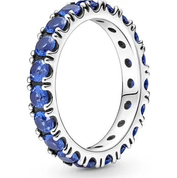 Prsten PANDORA prsten Třpytivá nekonečná modrá řada 60
