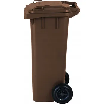 Odpadkový koš Nádoba na odpadkový koš na BIO odpadky EUROPLAST 80L hnědá