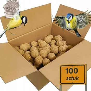 Krmivo pro ptáka Tukové koule bez síťky krmivo pro ptáky 100x90g