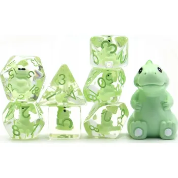 Příslušenství k deskovým hrám TYRANNOSAURUS KOSTKUS SADA 7 EPOXIDOVÝCH KOSTEK RPG kostek