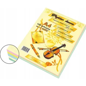 Papír pro tiskárny Kancelářský papír PASTEL mix A4/100 listů 80G