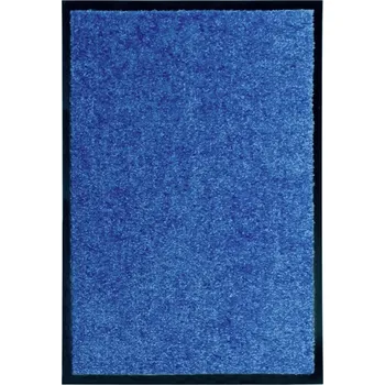 Rohožka Protiskluzová rohožka z polyamidu, modrá, 60x40 cm, PVC