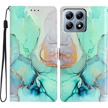 Pouzdro na mobilní telefon Unique knížkové pouzdro na Xiaomi 15T - zelený mramor