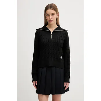 Pánské oblečení Bavlněný svetr Tommy Hilfiger WW0WW47643 černá 99X, vel. S