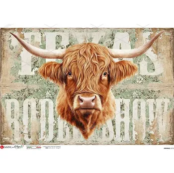 Umělecký papír Rýžový papír na decoupage - A4- Zvířata 0275