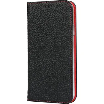 Pouzdro na mobilní telefon Pouzdro pro Apple iPhone Xr - kožené - černé / červené