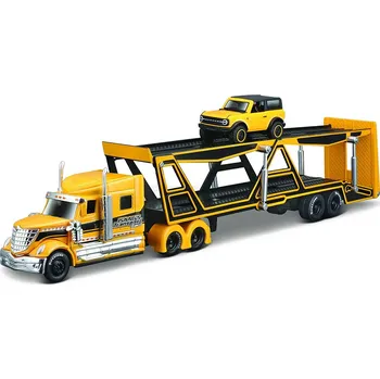 autíčko International Lonestar + Ford Bronco Badlands 2021 1:64 - Maisto International Lonestar + Ford Bronco Badlands - kovový model auta 1/43