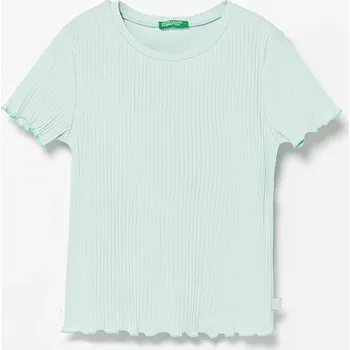 Chlapecké tričko Dětské tričko United Colors of Benetton tyrkysová barva, 3F1AC10N4 3F1AC10N4.G.Seasonal 60X, vel. 168