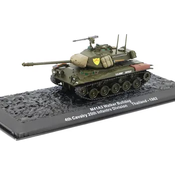 autíčko AMERCOM M41A3 Walker Bulldog 1962 1:72 - Bojová Vozidla časopis s modelem #51 M41A3 Walker Bulldog - kovový model