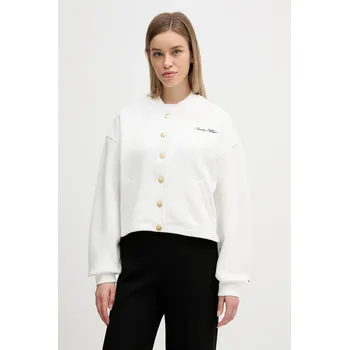 Dámská mikina Mikina Tommy Hilfiger WW0WW47835 bílá 00X, vel. XL