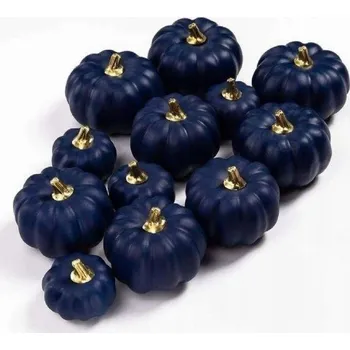 Umělé dýně Podzimní dekorace na Halloween pěnové tmavě modré 12 Ks