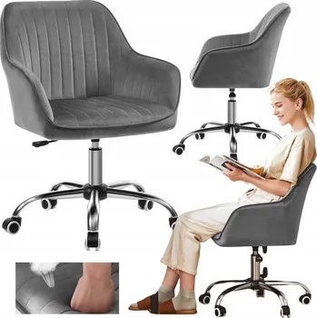 Otočná kancelářská židle Songmics šedá