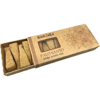Čajovna Pyramidové vonné kužely - Palo Santo přírodní, bez chemie, hoření 20-30 min., dřevitá vůně