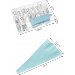 Cukrářský Rukáv Příslušenství Ke Zdobení Dortů Silikonový Set 26 dílů