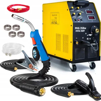 Svářečka Svářečka MIGOMAT MAGNUM MIG 358W MMA IGBT 400V 350A Hliník 4x4 FLUX