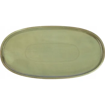 Talíř Oválný servírovací talíř 30x15 cm Oliva