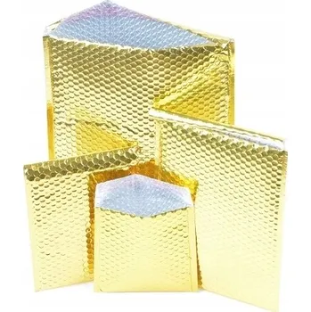 Obálka Bublinková obálka metalická zlatá D14 ozdobná