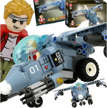 ostatní stavebnice ZÁVODNÍ LETADLO STAVEBNICE JET s Power 268 dílků. Dárek pro chlapce.