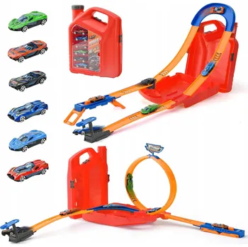 autodráha AUTODRÁHA KANISTR, KASKADÉRSKÁ SADA, 6 KOVOVÝCH AUTÍČEK