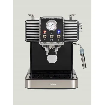 Kávovar Espresso kávovar černý LIVOO