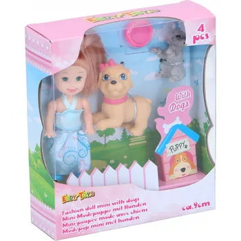 Panenka Panenka se psem + psí doplňky EDDY TOYS