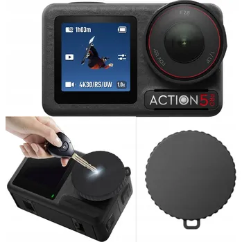 Krytka Ochranné Pouzdro na Objektiv Kamery pro DJI Osmo Action 5 PRO