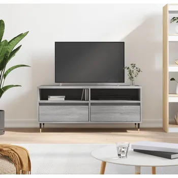 Televizní stolek vidaXL TV skříňka 100 x 34,5 x 44,5 cm kompozitní dřevo [831230] Barva: šedá sonoma