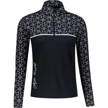 Dámská mikina Dámská funkční termo mikina premium ALTISPORT VOJ/ALW053TER03 ČERNOBÍLÁ XXL