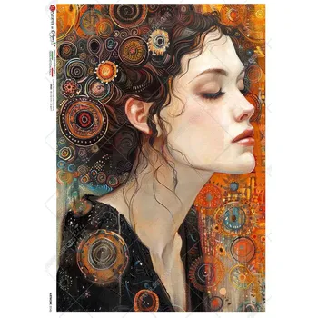 Umělecký papír Rýžový papír na decoupage - A4- Obrazy (Artwork) 0145