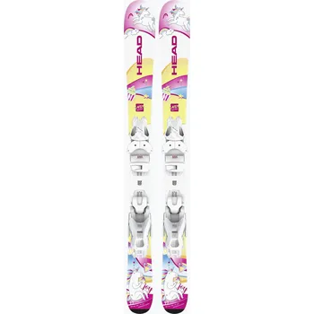Zimní sport Dětské sjezdové lyže HEAD Unicorn Easy JRS + vázání Jrs 4.5 GW CA white/pink