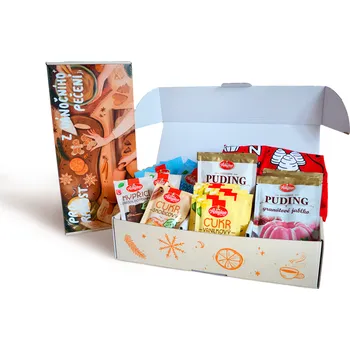 Dárkový potravinový koš Dárková sada - Pro radost z vánočního pečení