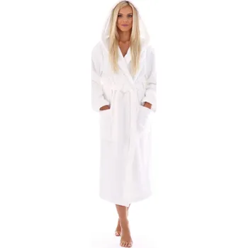 Dámský župan dámský župan Athena s kapucí M Bílá