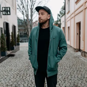 Dámská mikina Mikina Vagus Zippa – Zelená Velikost: L