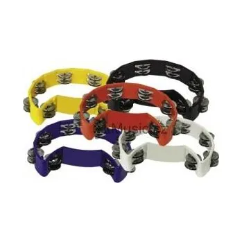 Tamburína Gewa Pure Tamburína Club Salsa - tvar půlměsíc, dvouřadá, 16 párů činelek - různé barvy