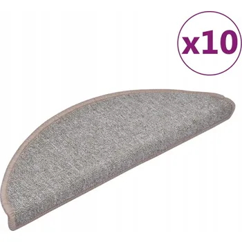 Nášlap na schod Nášlapy na schody protiskluzové, všívaný PP, 65x24x4 cm, světle hnědé